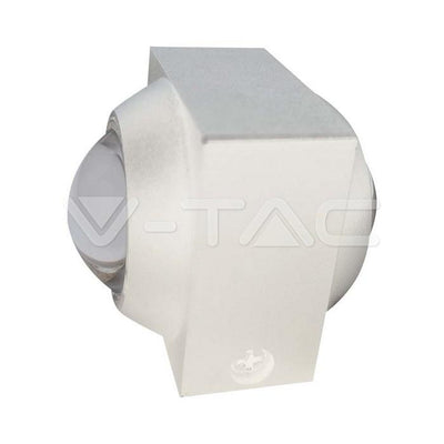 2W LAPADA LED DA MURO UP & DOWN 3000K CORPO BIANCO IP54