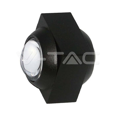 2W LAPADA LED DA MURO UP & DOWN 4000K CORPO NERO IP54