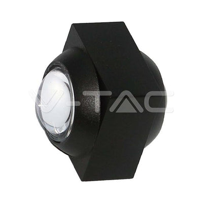 2W LAPADA LED DA MURO UP & DOWN 4000K CORPO NERO IP54