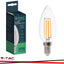 LED LAMPADINA 6W FILAMENT E14 CLEAR COVER CANDLE 3000K 130LM/W