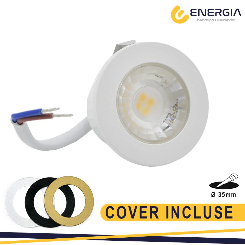 SPOTLIGHT BIANCO 3W 4000K IP65 COB 270LM