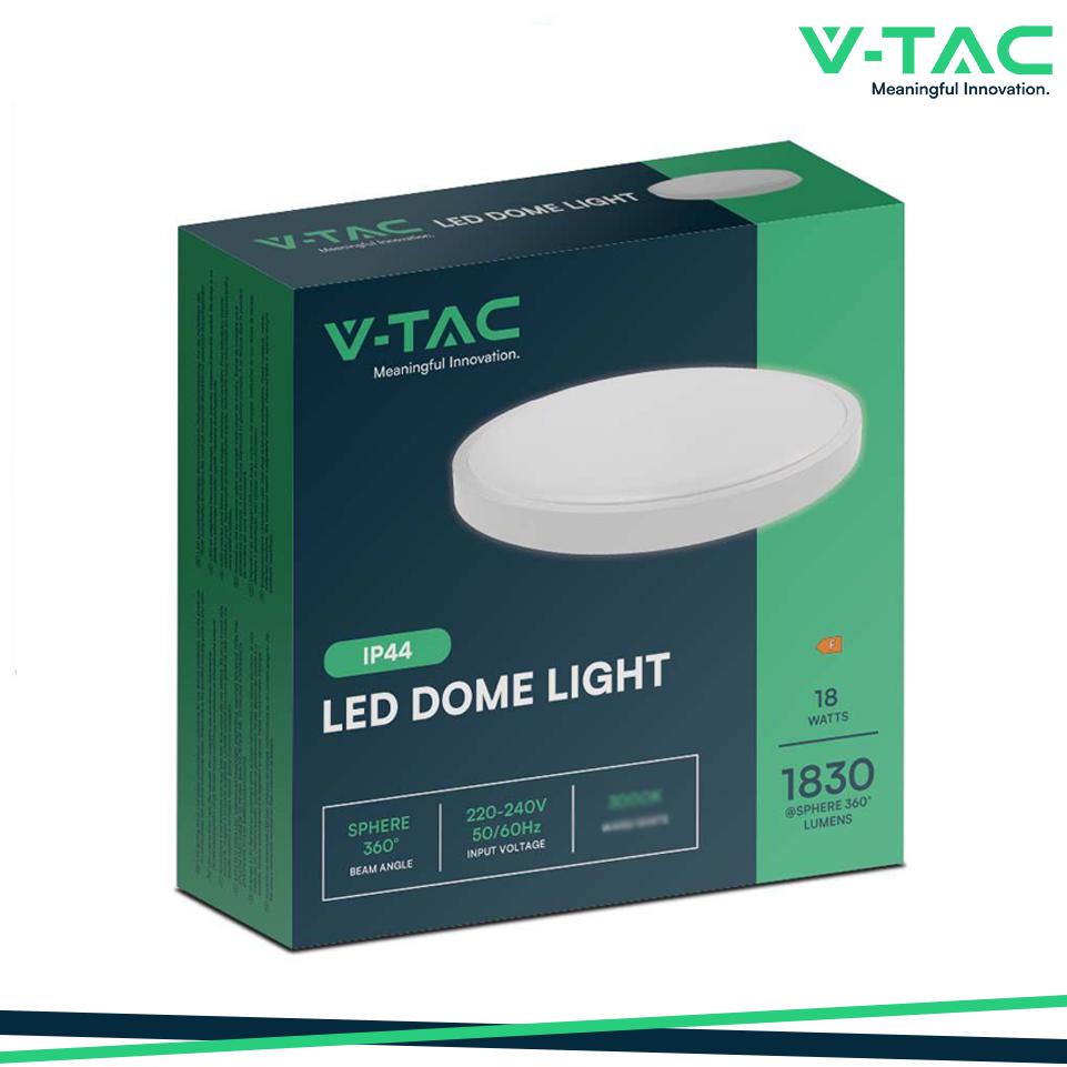 18W LED PLAFONIERA ROTONDA CORNICE BIANCA 4000K IP44