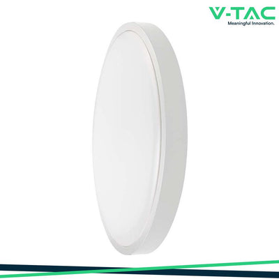 24W LED PLAFONIERA ROTONDA CORNICE BIANCA 4000K IP44