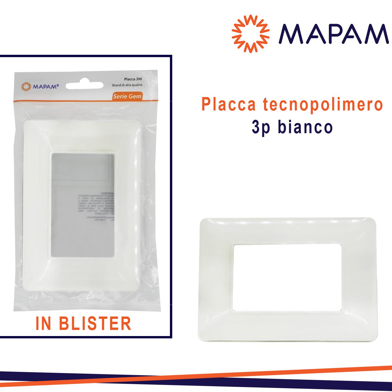 PLACCA 8003-01 3P BIANCA/MTX T3 JOY IN BLISTER