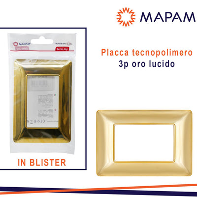 PLACCA 8003-03 3P ORO LUCIDO/MTX T3 JOY IN BLISTER
