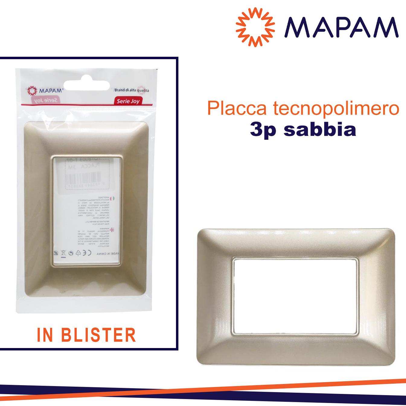 PLACCA 8003-06 3P SABBIA/MTX T3 JOY IN BLISTER