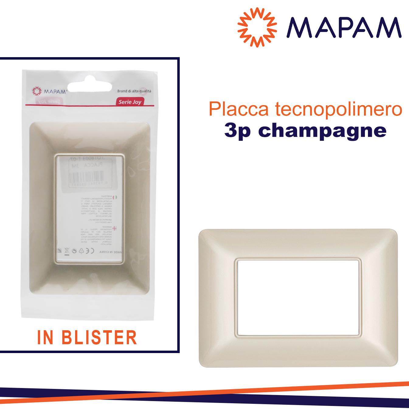 PLACCA 8003-07 3P CHAMPAGNE/MTX T3 JOY IN BLISTER