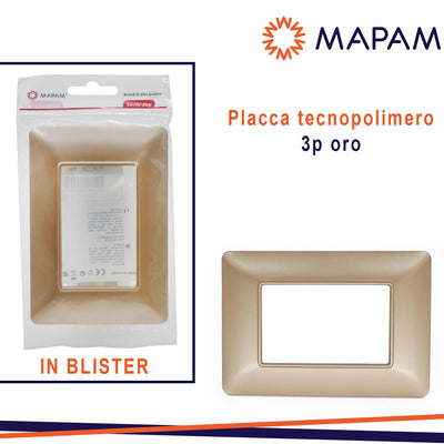PLACCA 8003-08 3P ORO/MTX TECN T3 JOY IN BLISTER
