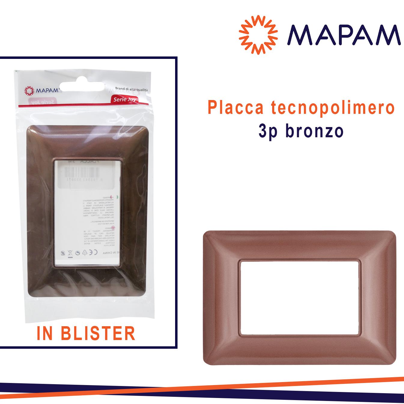 PLACCA 8003-09 3P BRONZO MTX T3 JOY IN BLISTER
