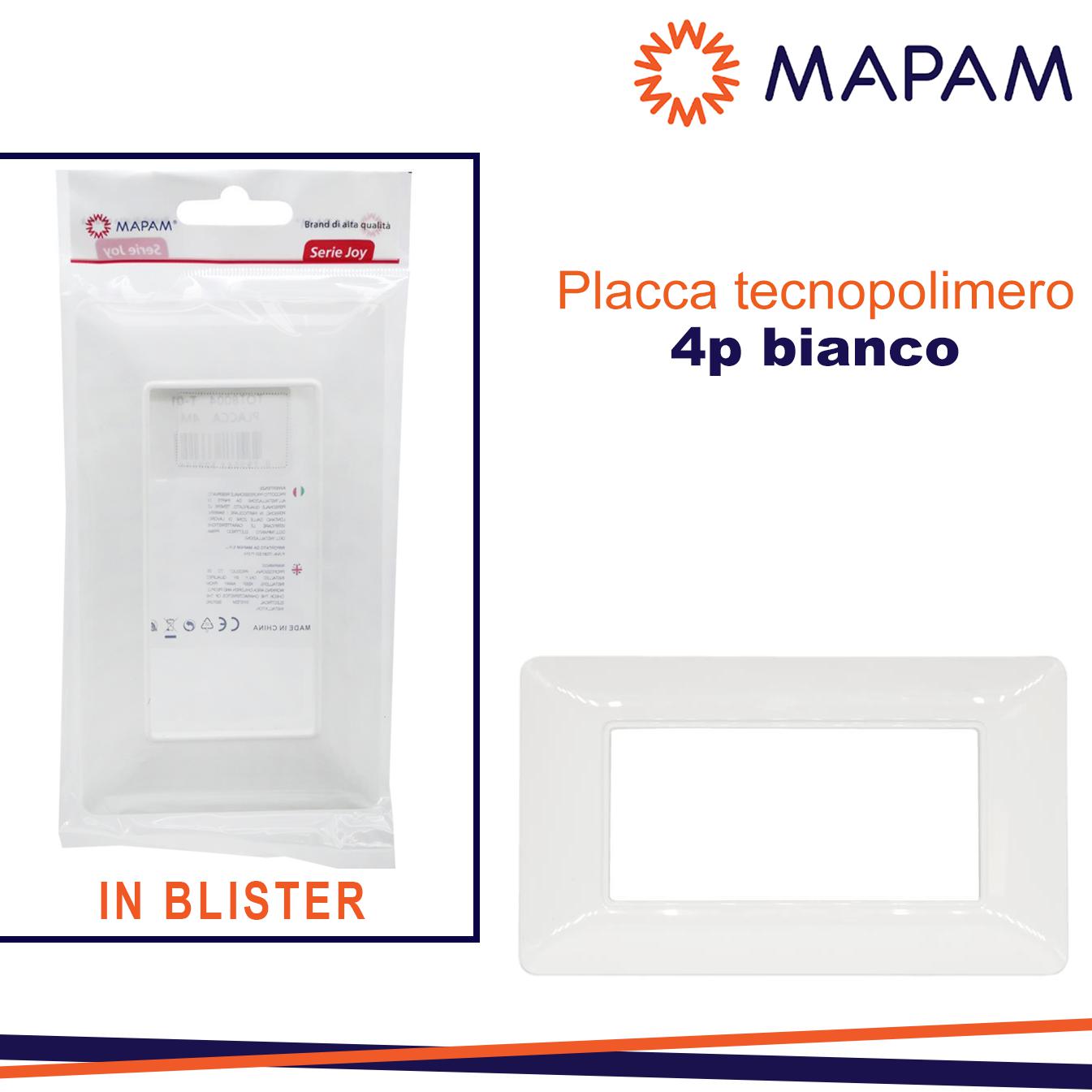 PLACCA 8004-01 4P BIANCA/MTX   T3 JOY IN BLISTER