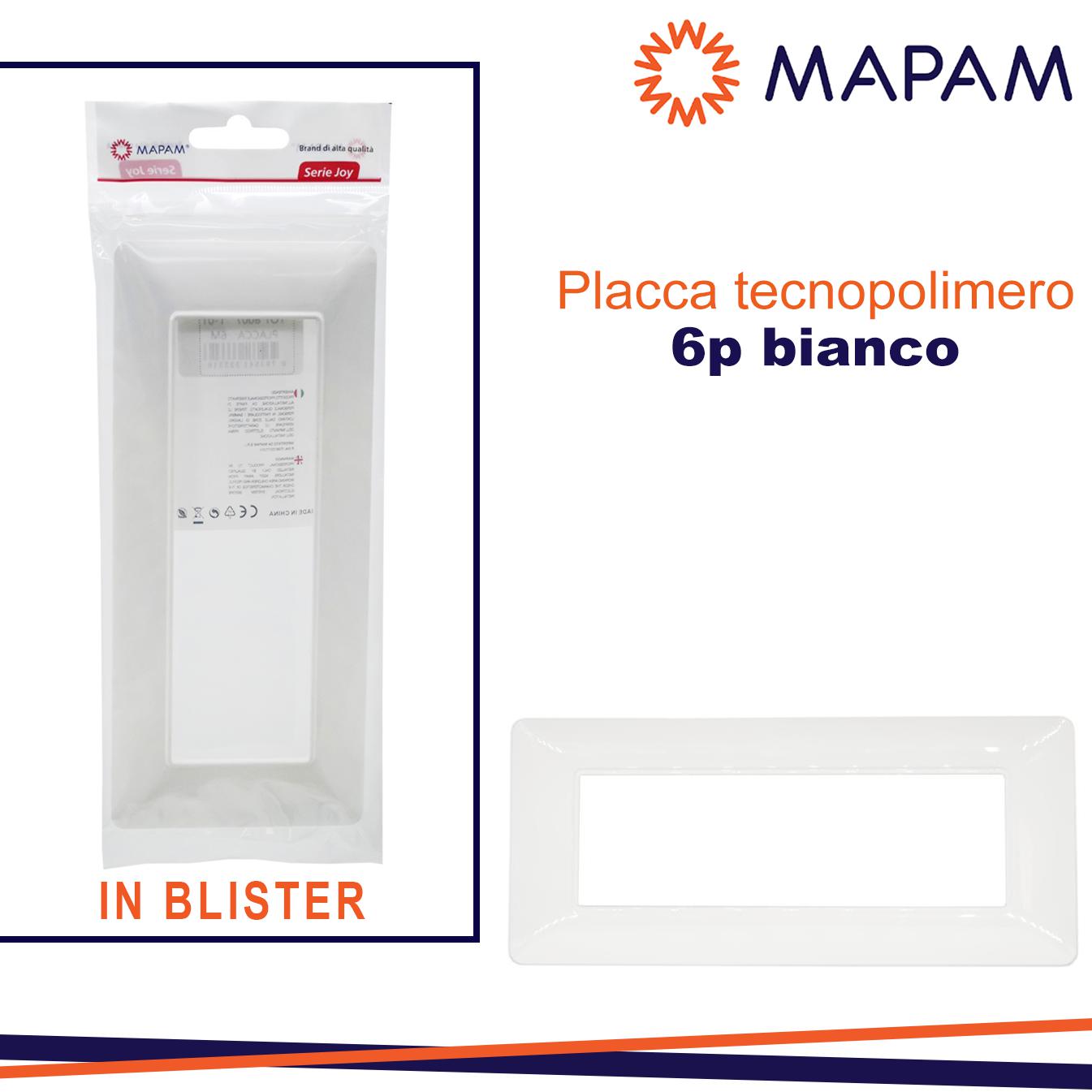 PLACCA 8007-01 6P BIANCA/MTX T3 JOY IN BLISTER