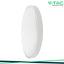 24W LED PLAFONIERA ROTONDA CORNICE BIANCA 3000K IP44