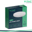 24W LED PLAFONIERA ROTONDA CORNICE BIANCA 3000K IP44