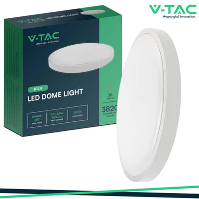 36W LED PLAFONIERA ROTONDA CORNICE BIANCA 3000K IP44