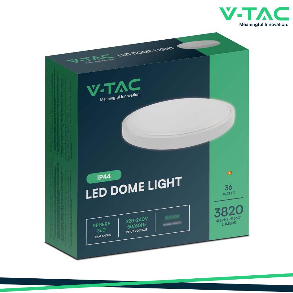 36W LED PLAFONIERA ROTONDA CORNICE BIANCA 3000K IP44