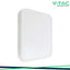 18W LED PLAFONIERA QUADRATA CORNICE BIANCA 3000K IP44