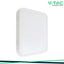 18W LED PLAFONIERA QUADRATA CORNICE BIANCA 3000K IP44