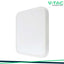 24W LED PLAFONIERA QUADRATA CORNICE BIANCA 4000K IP44