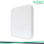 24W LED PLAFONIERA QUADRATA CORNICE BIANCA 6500K IP44