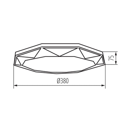 PLAFONIERA LED CARVO LED 17,5W NW - KANLUX