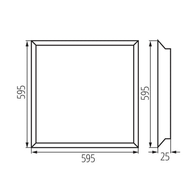 PANNELLO LED DA INCASSO BLINGO 34W 3740 60WW - KANLUX