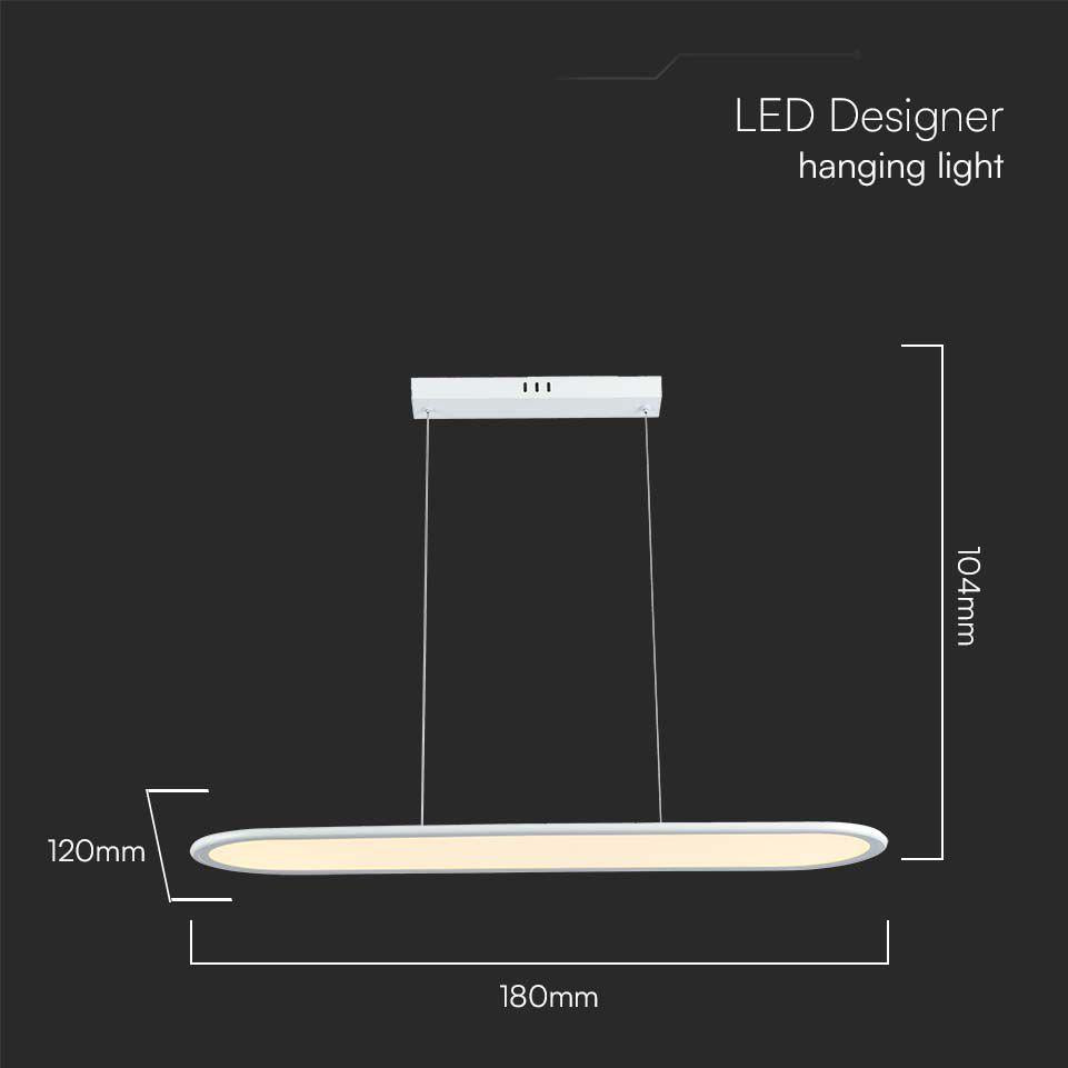 LED HANGING LAMP (80*100CM)  3000K WHITE BODY