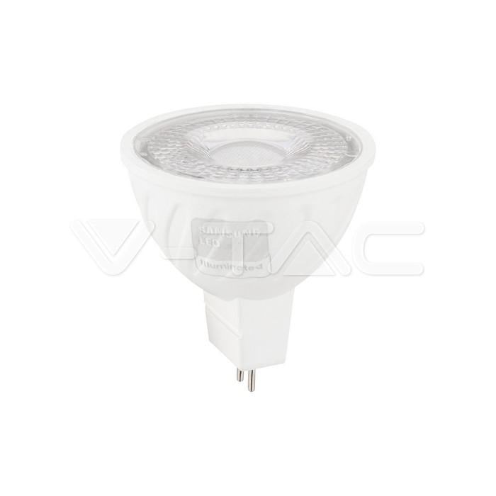 LED LAMPADA SAMSUNG CHIP GU5.3 6W MR16 RIPLE PLASTICA 38   6500K