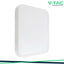 48W LED PLAFONIERA QUADRATA CORNICE BIANCA 3000K IP44