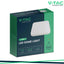 48W LED PLAFONIERA QUADRATA CORNICE BIANCA 3000K IP44