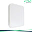 48W LED PLAFONIERA QUADRATA CORNICE BIANCA 4000K IP44