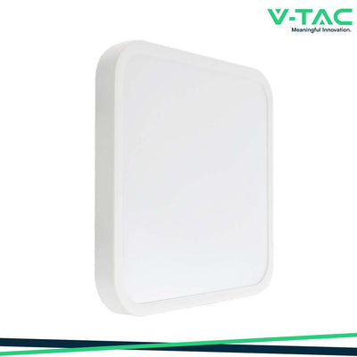 48W LED PLAFONIERA QUADRATA CORNICE BIANCA 4000K IP44