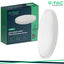 24W LED PLAFONIERA ROTONDA MICROWAVE SENSOR CORNICE BIANCA 4000K IP44