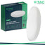 36W LED PLAFONIERA ROTONDA MICROWAVE SENSOR CORNICE BIANCA 4000K IP44