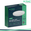 36W LED PLAFONIERA ROTONDA MICROWAVE SENSOR CORNICE BIANCA 4000K IP44