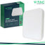 18W LED PLAFONIERA QUADRATA MICROWAVE SENSOR CORNICE BIANCA 4000K IP44