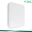18W LED PLAFONIERA QUADRATA MICROWAVE SENSOR CORNICE BIANCA 4000K IP44