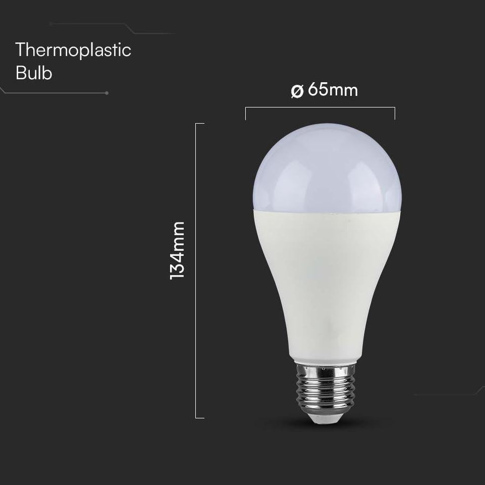 LED LAMPADINA SAMSUNG CHIP 17W E27 A65 PLASTICA 6500K