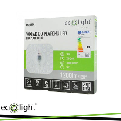 INSERTO PER PLAFONIERA LED 12W 4000K 1200LM