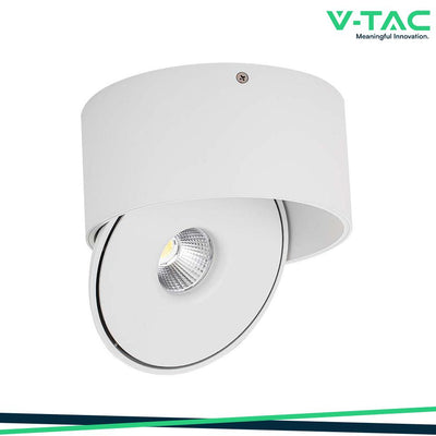 28W FARETTO LED COB DA INCASSO ROTONDO  3 IN 1 CORPO BIANCO