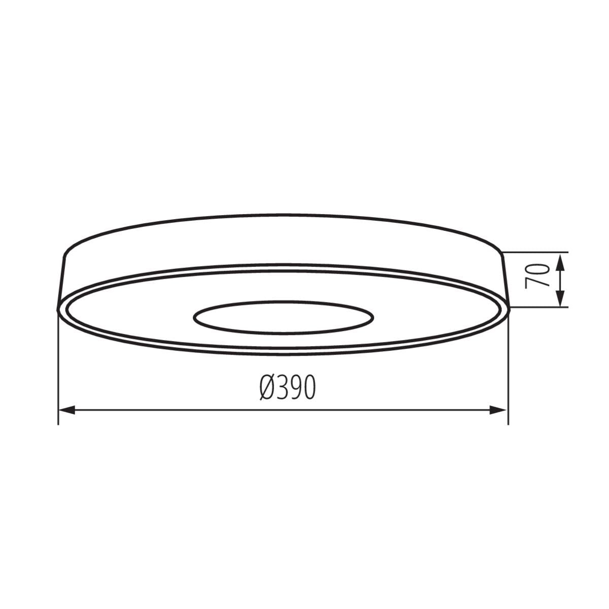 PLAFONIERA LED VAND LED 17,5W NW B - KANLUX