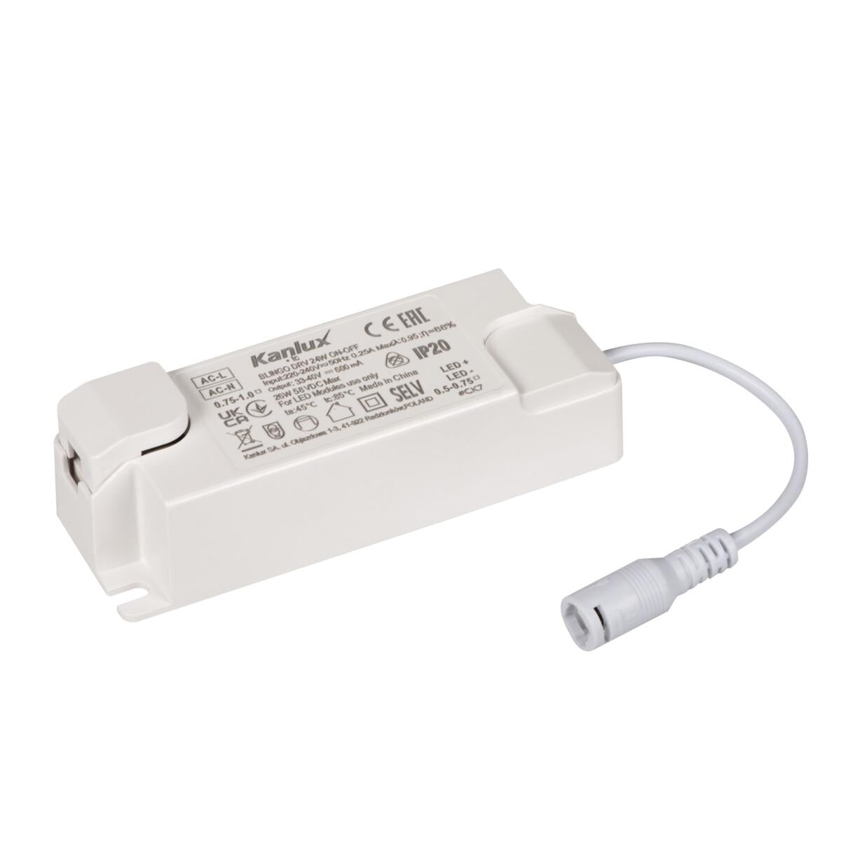 ALIMENTATORE LED BLINGO DRV 24W ON-OFF - KANLUX