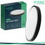 18W LED PLAFONIERA ROTONDA CORNICE NERA 4000K IP44