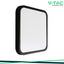 18W LED PLAFONIERA QUADRATA CORNICE NERA 6500K IP44