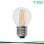 LED LAMPADINA 6W FILAMENT E27 G45 CLEAR COVER 3000K