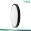 18W LED PLAFONIERA ROTONDA CORNICE NERA  3000K IP44