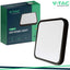 18W LED PLAFONIERA QUADRATA CORNICE NERA  3000K IP44