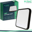 18W LED PLAFONIERA QUADRATA CORNICE NERA  3000K IP44