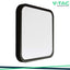 48W LED PLAFONIERA QUADRATA CORNICE NERA  6400K IP44