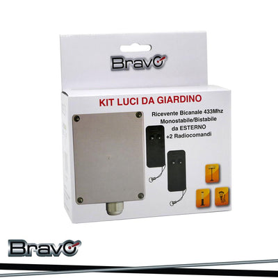 KIT LUCI DA GIARDINO CON DUE TELECOMANDI