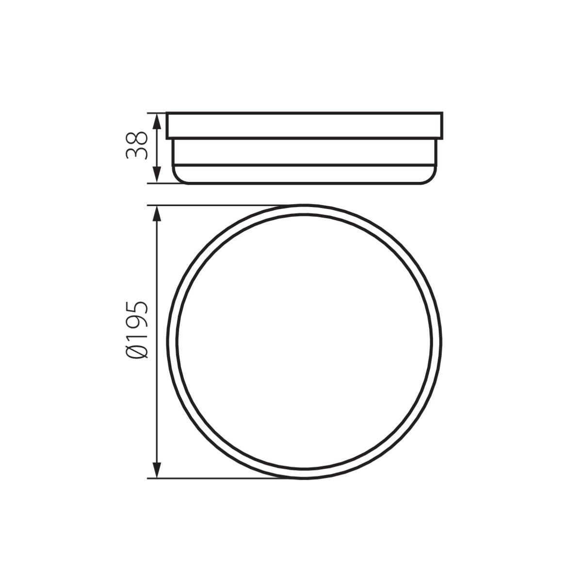 LAMPADA &AMP QUOT TARTARUGA&AMP QUOT  TOLU O LED 18W-NW-W - KANLUX